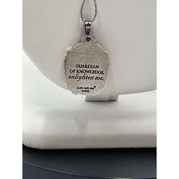 ALEX AND ANI Guardian Of Strength Wisdom Expandable Pendant Necklace - Picture 5 of 10